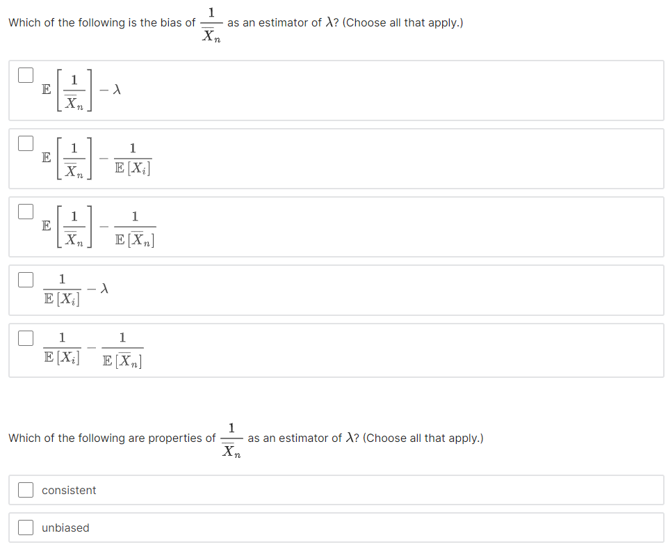 Solved Let X1 X2 … Xn∼iidexp λ Let Xˉn N1∑i 1nxi Denote