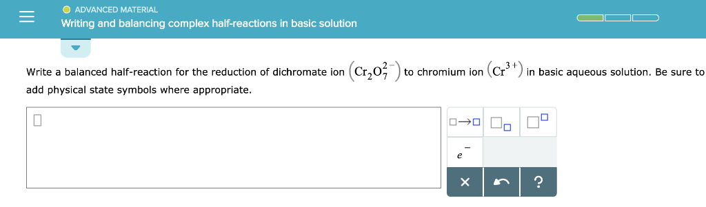 Solved O ADVANCED MATERIAL Writing and balancing complex | Chegg.com