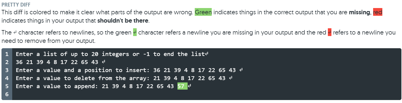 Solved PRETTY DIFF This diff is colored to make it clear | Chegg.com