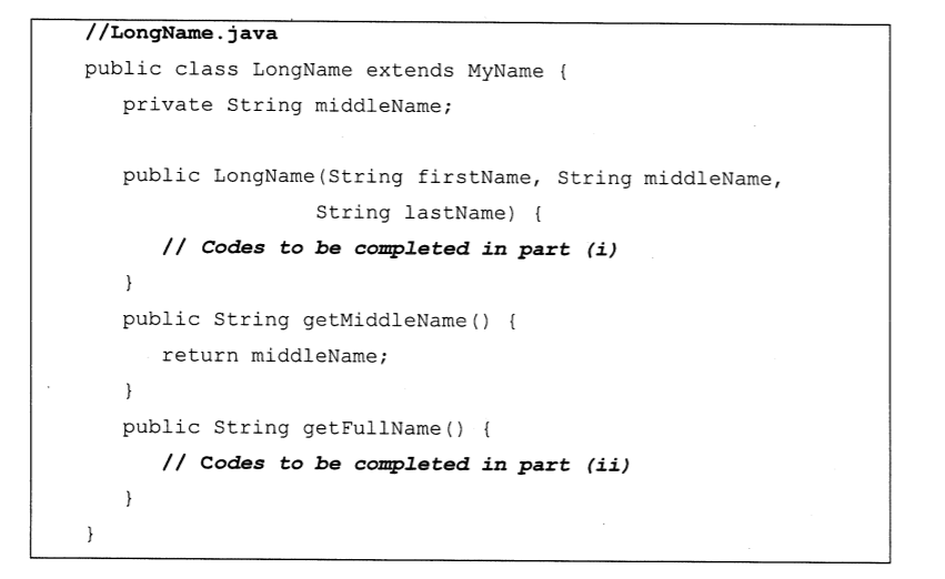 Solved (a) In the context of Java programming, explain the | Chegg.com