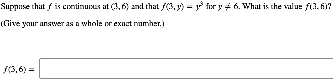 Solved Suppose That F Is Continuous At 3 6 And That F 3