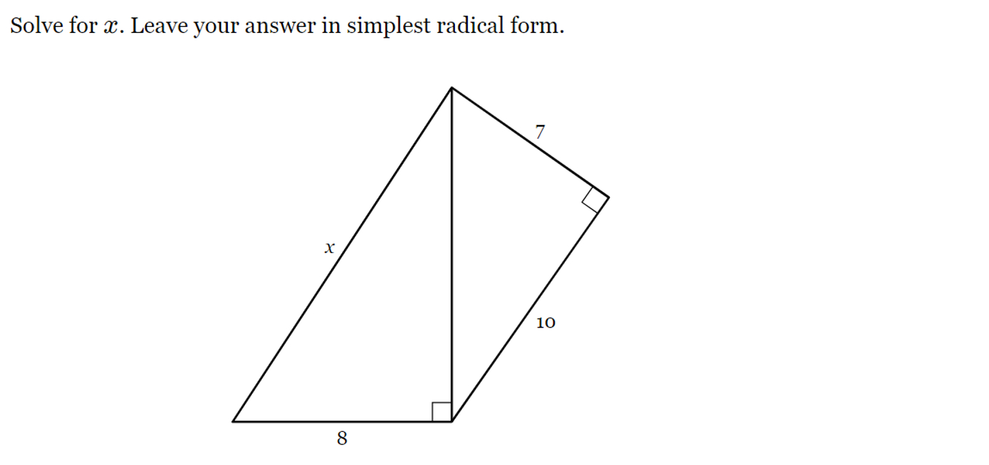 solved-solve-for-x-leave-your-answer-in-simplest-radical-chegg