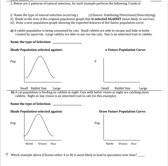 solved-2-below-are-2-patterns-of-natural-selection-for-chegg