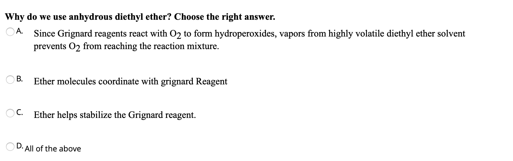 What Is The Main Impurity That Can Form If You Allow Chegg Com