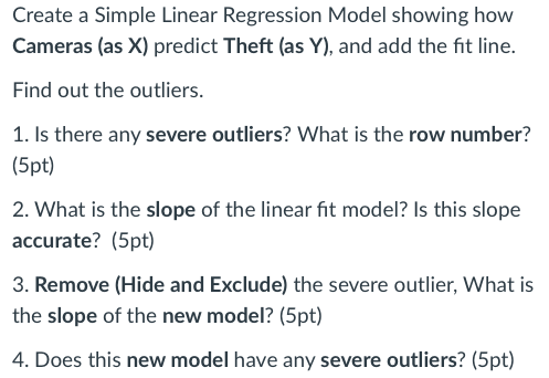 Solved Create a Simple Linear Regression Model showing how | Chegg.com