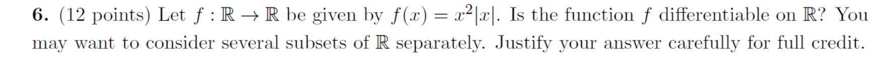 Solved Its a real analysis problem. Please | Chegg.com