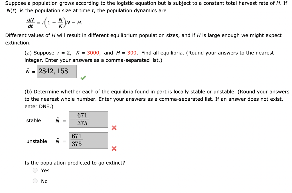 Solved Suppose a population grows according to the logistic | Chegg.com