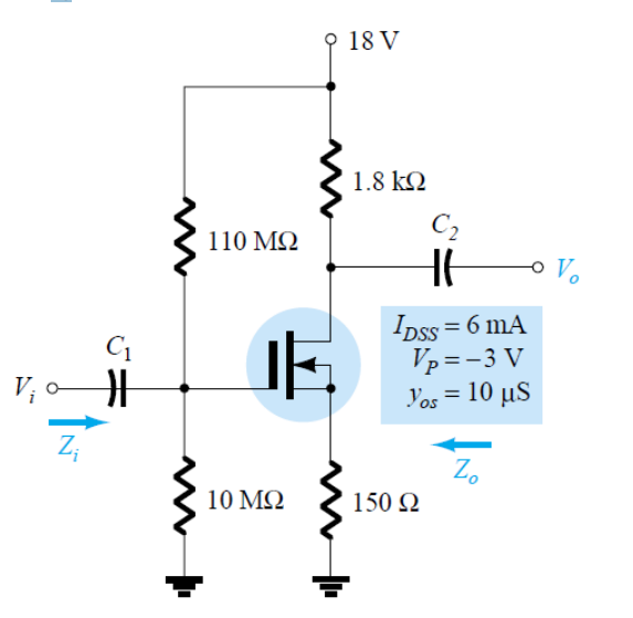 Solved Analyze the common source amplifier circuit with | Chegg.com