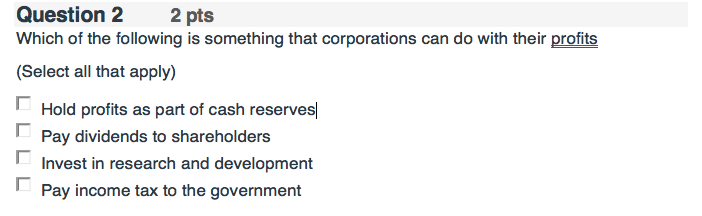 Solved Question 2 2 pts Which of the following is something | Chegg.com