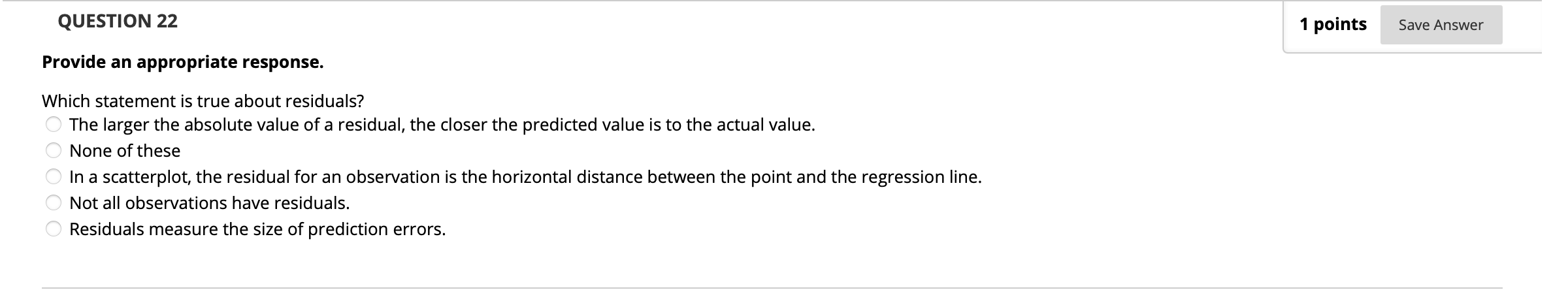 Solved QUESTION 22 1 points Save Answer Provide an | Chegg.com