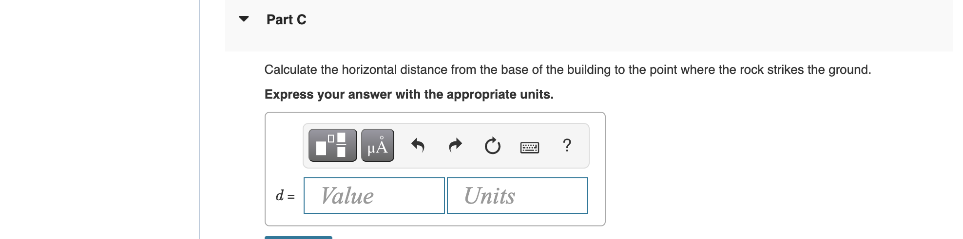 Solved Calculate the horizontal distance from the base of | Chegg.com