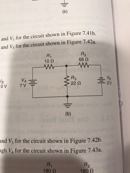 Solved and V, for the circuit shown in Figure 7.4lb, and V, | Chegg.com
