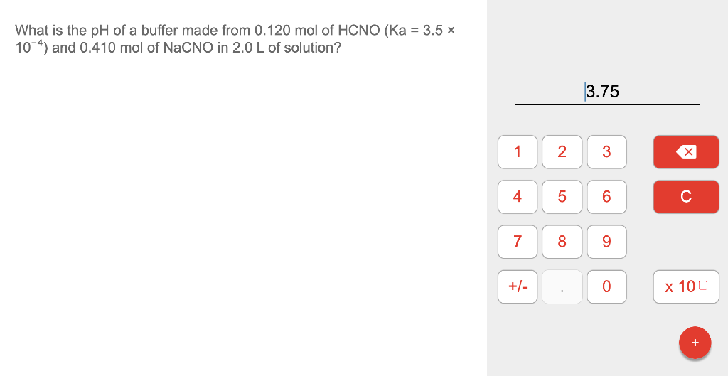 Solved What is the pH of a buffer made from 0.120 mol of | Chegg.com