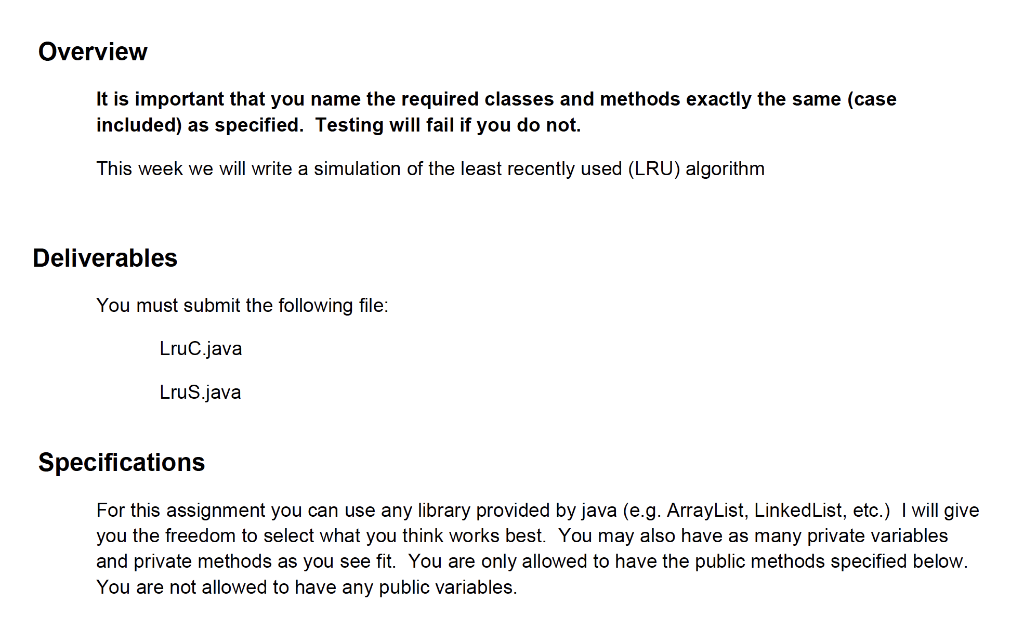 Overview It is important that you name the required | Chegg.com