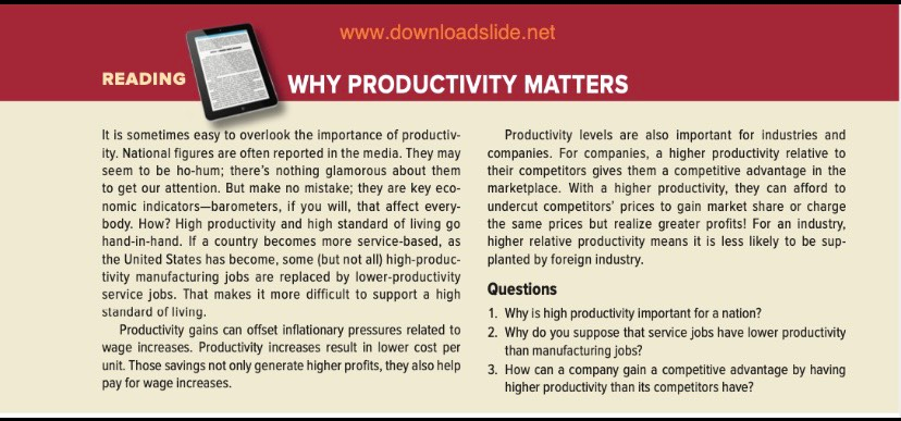 Download Www Downloadslide Net Reading Why Productivity Chegg Com