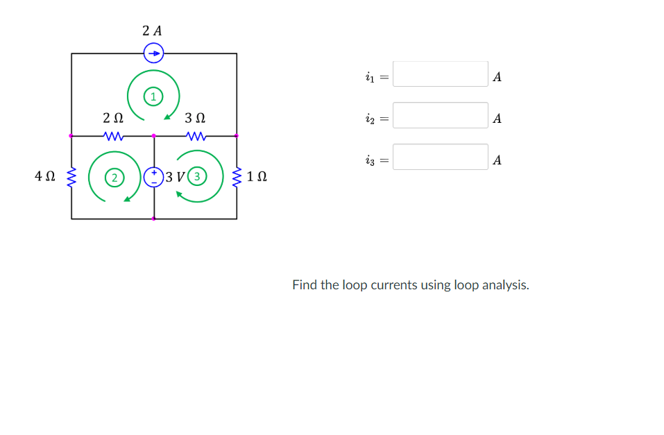 Solved 2 A αχ = A 2Ω 3 Ω 12 A 13 A 4Ω 53 3V νο) 1 Ω Find the | Chegg.com