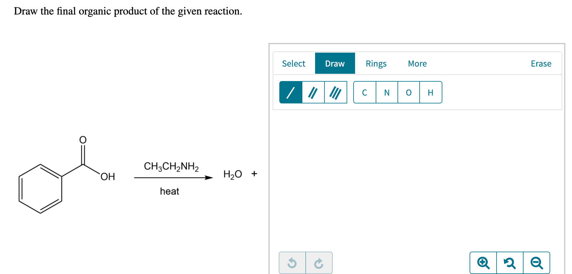 Solved Draw the final organic product of the given reaction.