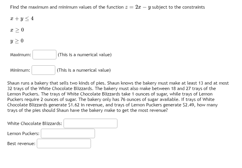 Solved Find the maximum and minimum values of the function 2 | Chegg.com
