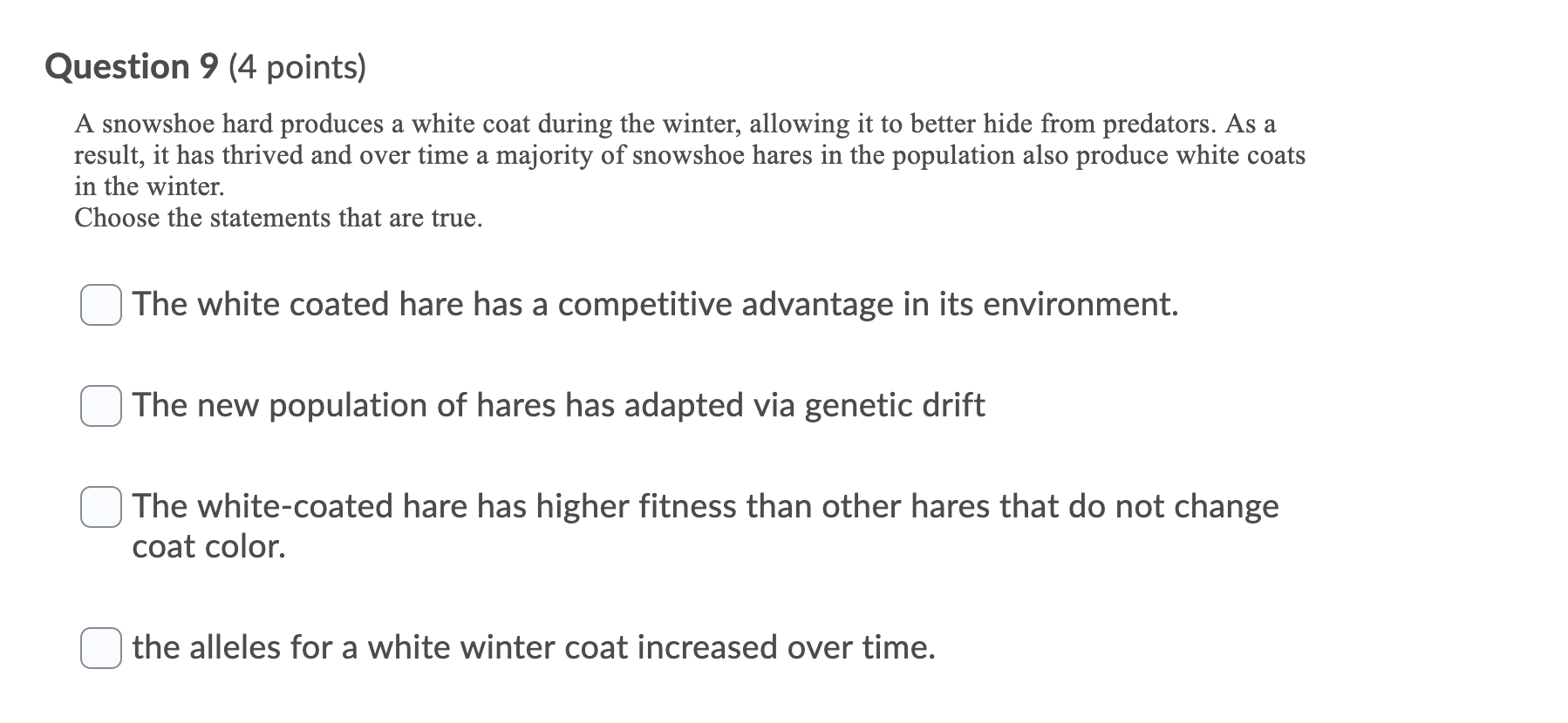 Solved Question 4 (2 points) Which one of the following is a | Chegg.com