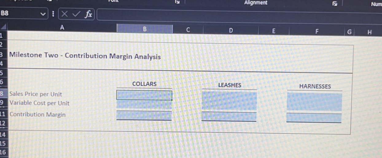 Solved Milestone Two Contribution Margin Analysis Chegg