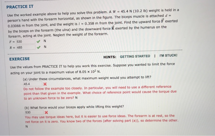 Solved PRACTICE IT Use the worked example above to help you | Chegg.com