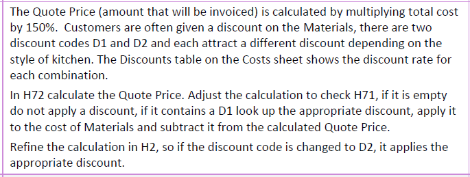 The Quote Price (amount that will be invoiced) is | Chegg.com