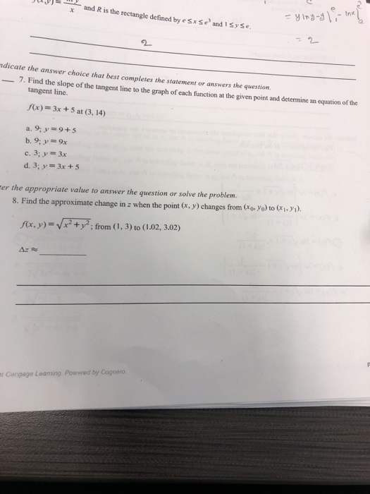 Solved and R is the rectangle defined by e sx Se and 1 Syse | Chegg.com