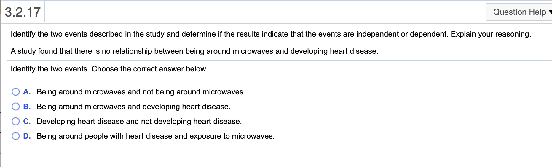 Solved 3 2 17 Question Help Identify The Two Events Chegg