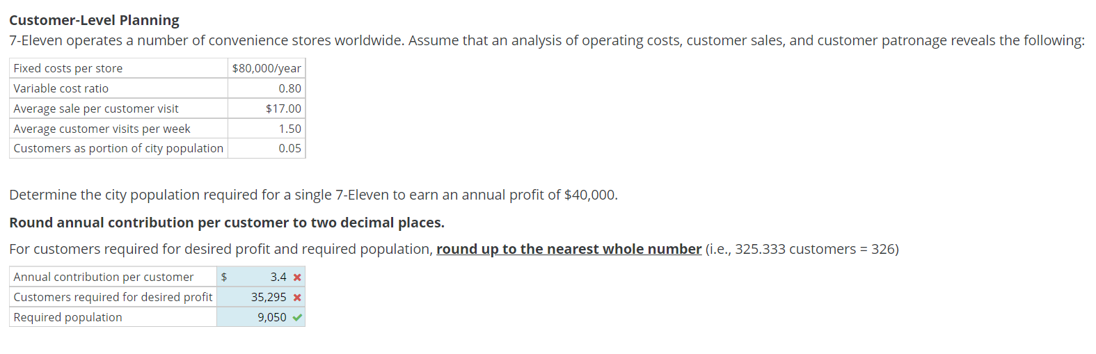 Solved CustomerLevel Planning 7Eleven operates a number of