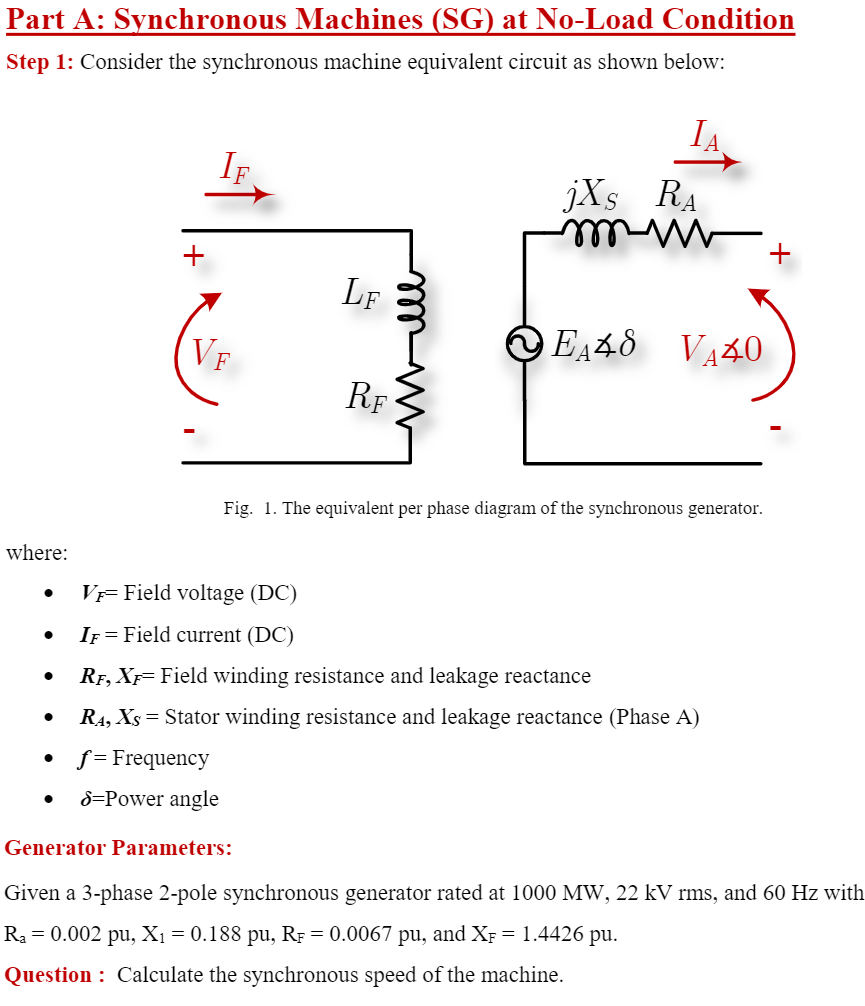 3 Phase Synchronous Generator Equivalent Circuit Wiring Work