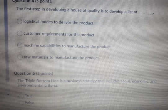 Solved Question 4 15 points) The first step in developing a | Chegg.com