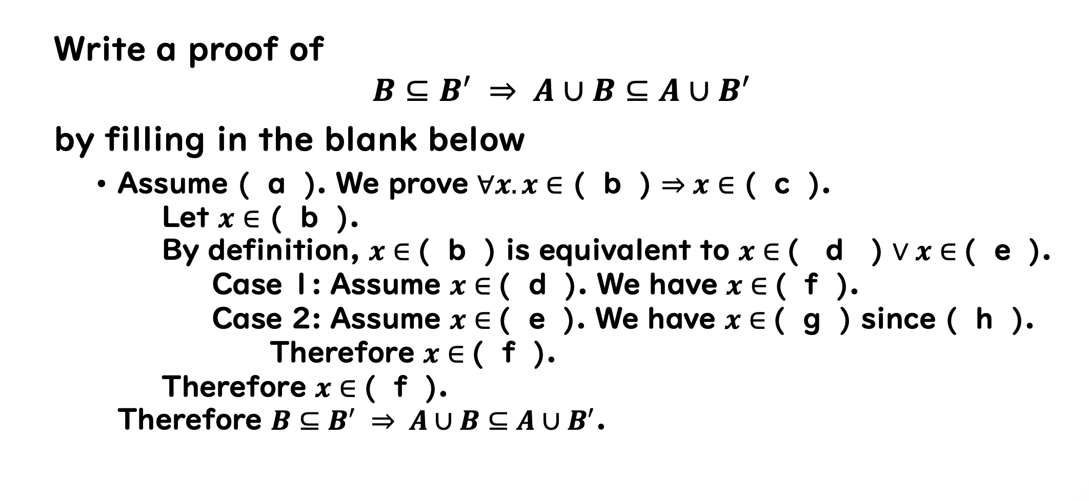 Solved Fill in the blanks | Chegg.com