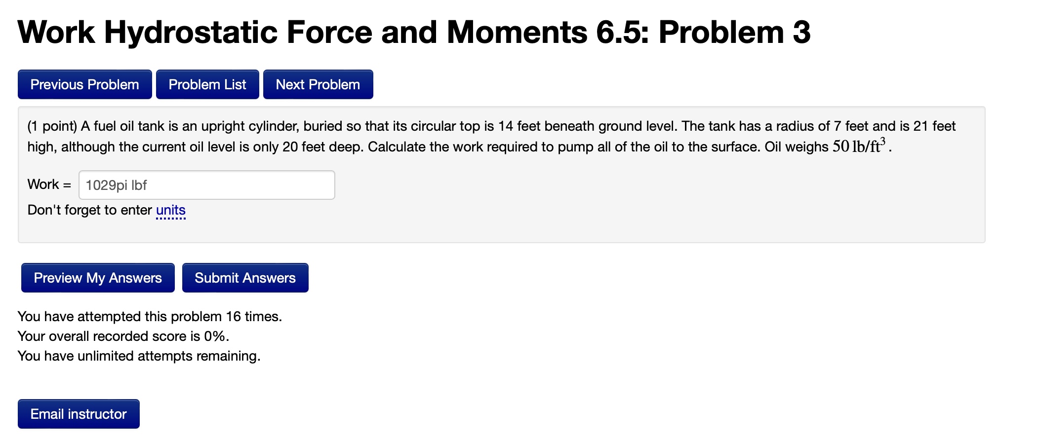 Solved Work Hydrostatic Force And Moments 6.5: Problem 3 (1 | Chegg.com