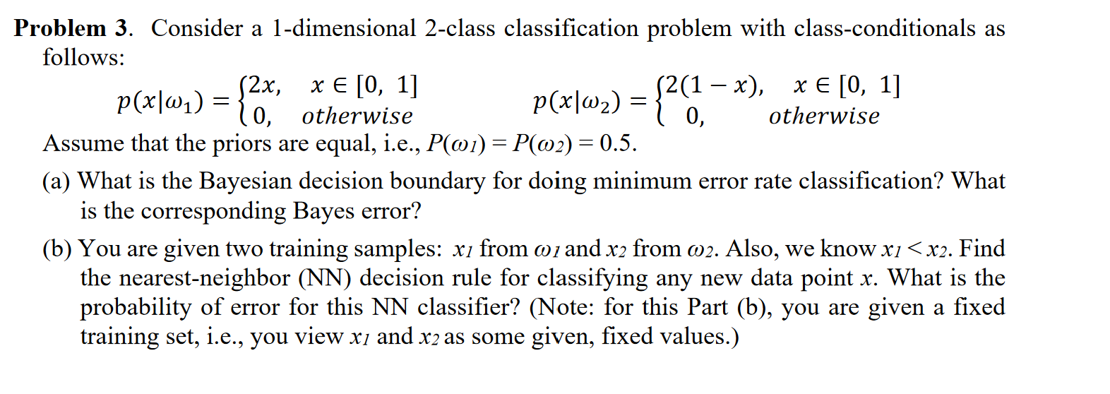 problem-3-consider-a-1-dimensional-2-class-chegg