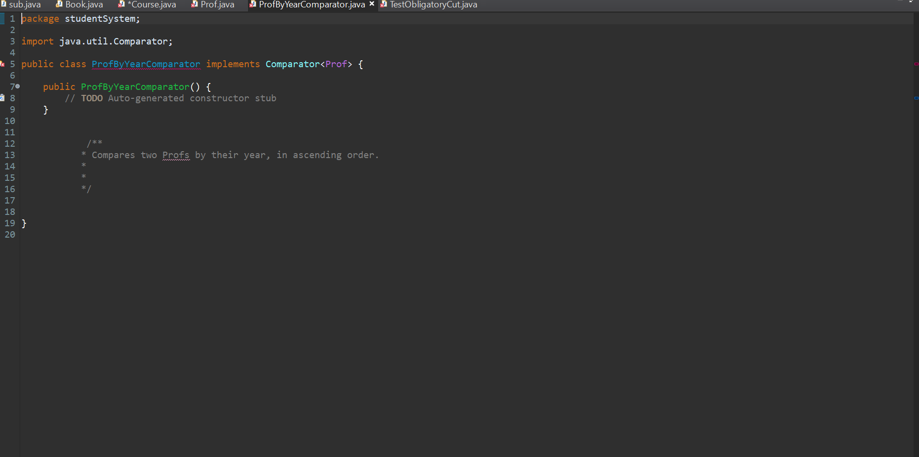 Specification When we define a Java class, we | Chegg.com | Chegg.com
