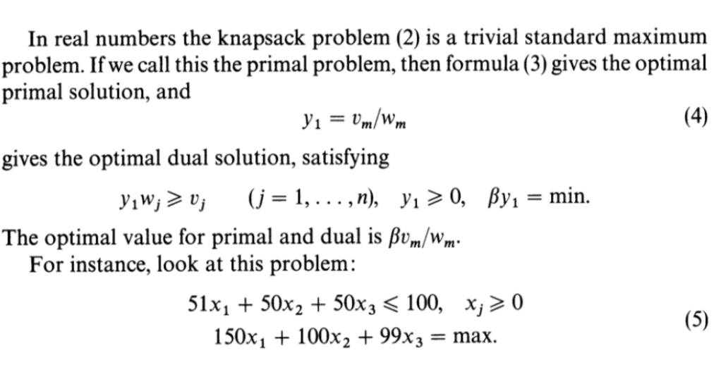 Example 3 Here Is The Knapsack Problem Given Pos Chegg Com