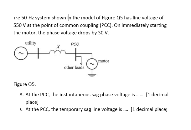 Solved The 50−Hz system shown in the model of Figure Q.5 has | Chegg.com