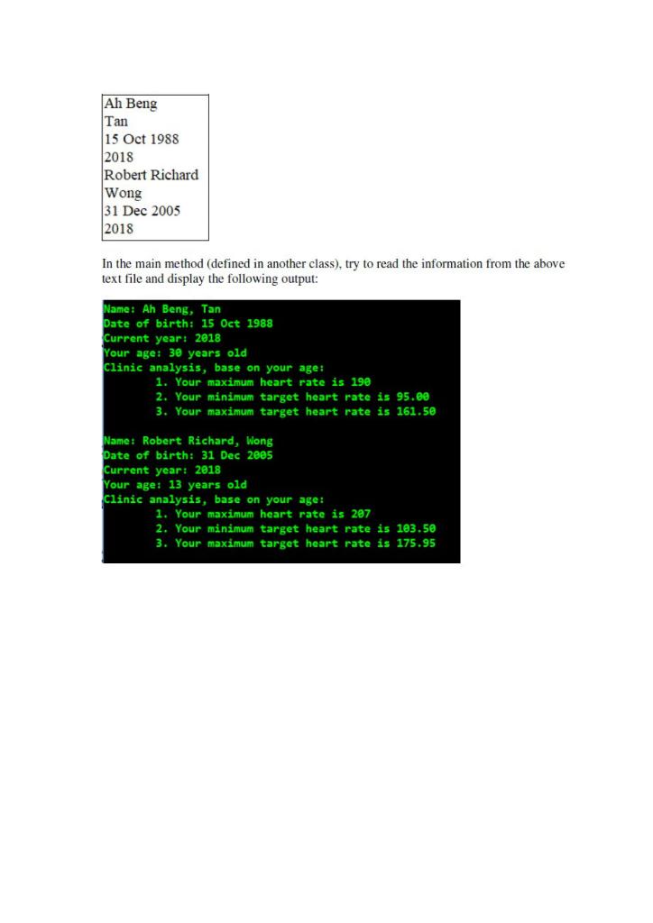 Solved Please code using Java. Put all 4 classes in one | Chegg.com