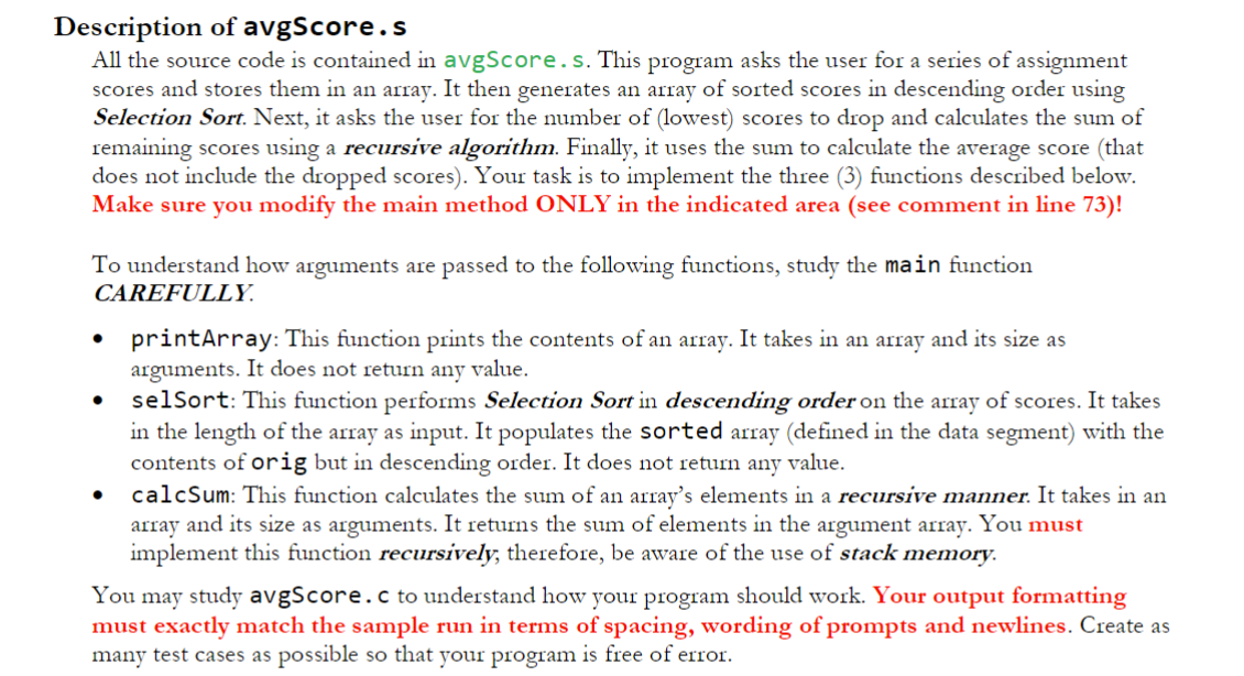 Please complete the code. Make sure it completes all | Chegg.com