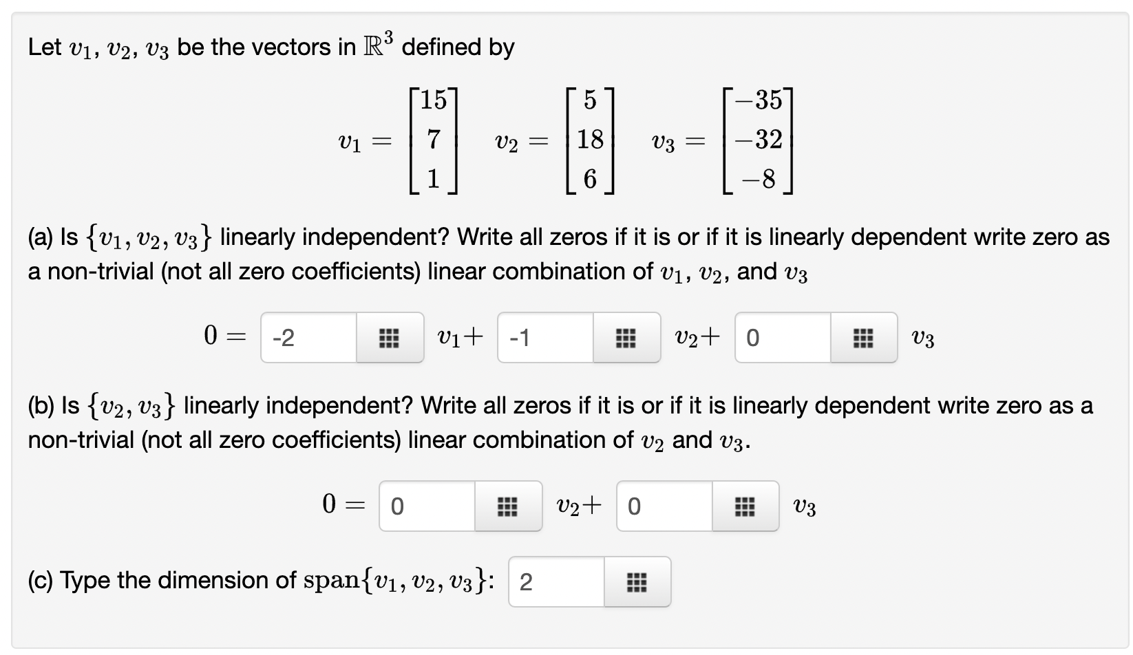 Solved Let V1,v2,v3 Be The Vectors In R3 Defined By | Chegg.com