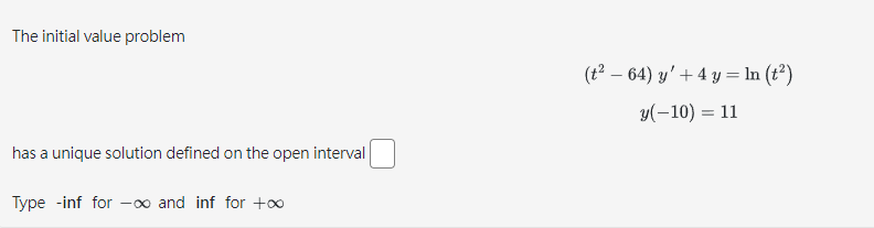 Solved The initial value problem | Chegg.com