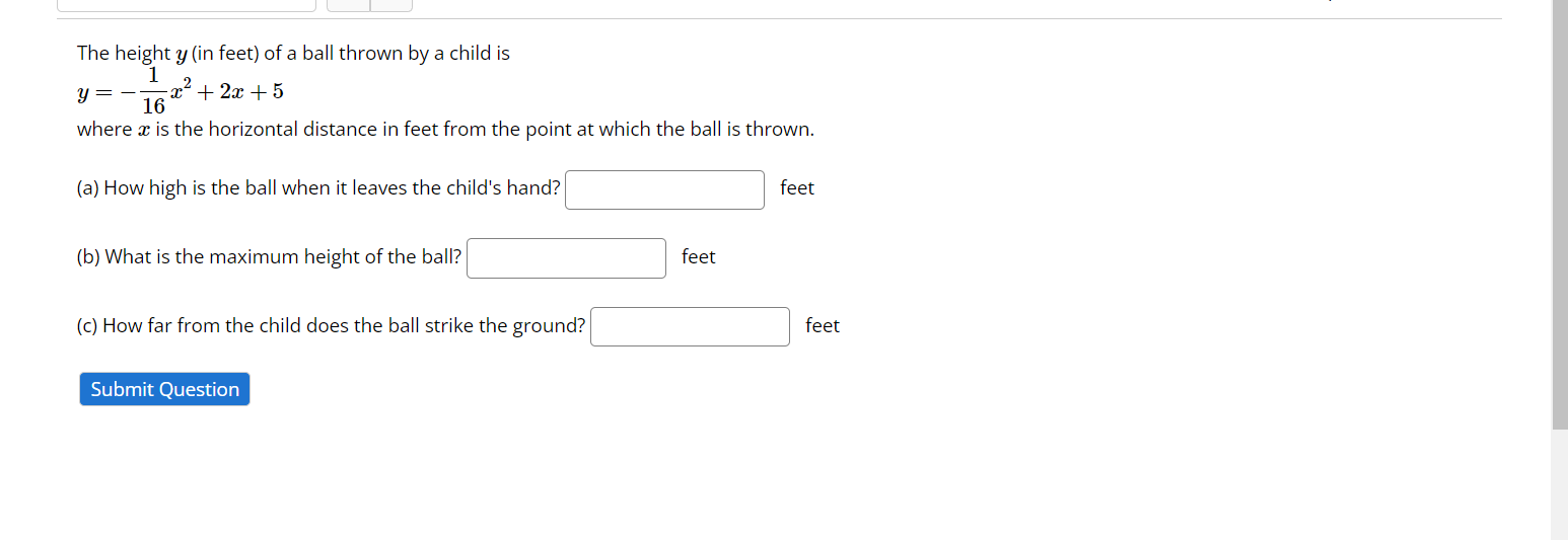solved-the-height-y-in-feet-of-a-ball-thrown-by-a-child-is-chegg