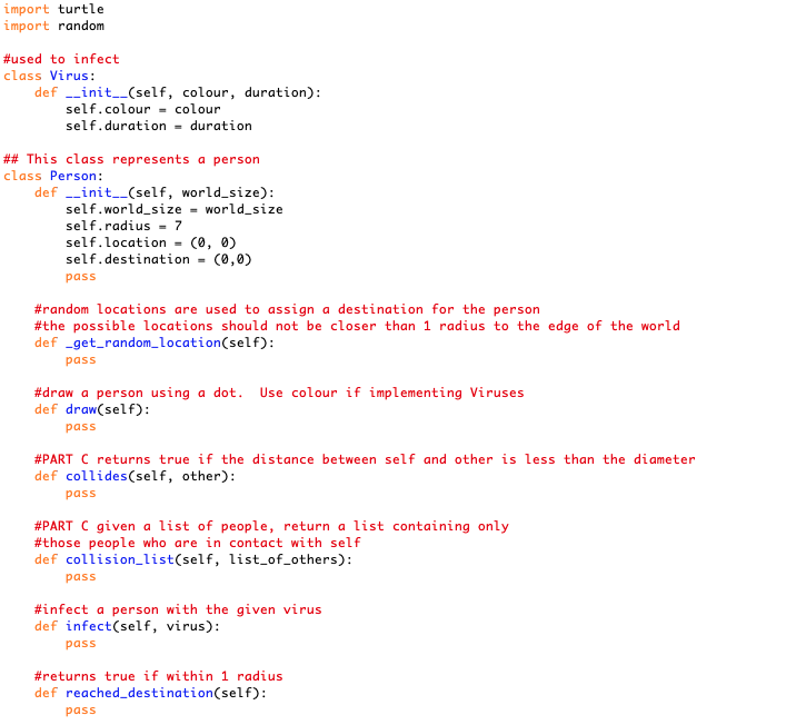 really stuck please help! skeleton code | Chegg.com