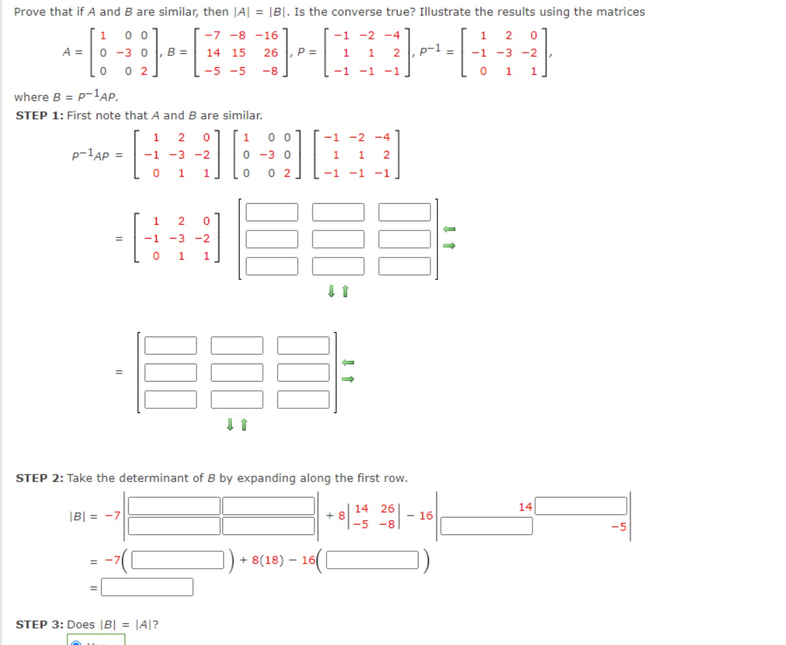 Solved Prove That If A And B Are Similar, Then |A| = |B|. | Chegg.com