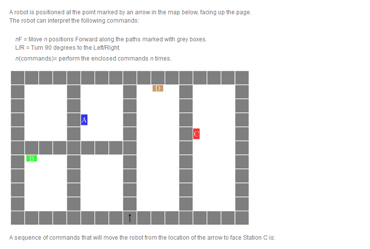 Solved A robot is positioned at the point marked by an arrow | Chegg.com