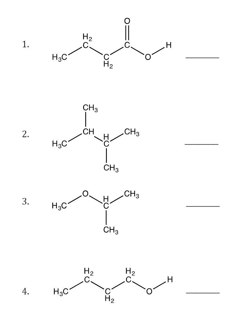 Solved Classify each of the structures below. Write A for | Chegg.com