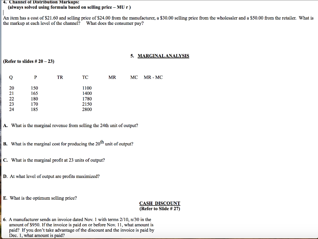 Solved B) Given the following for your flower shop: (refer | Chegg.com