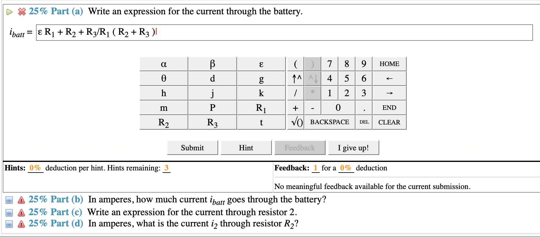 Solved (15\%) Problem 5: In the circuit pictured, the | Chegg.com