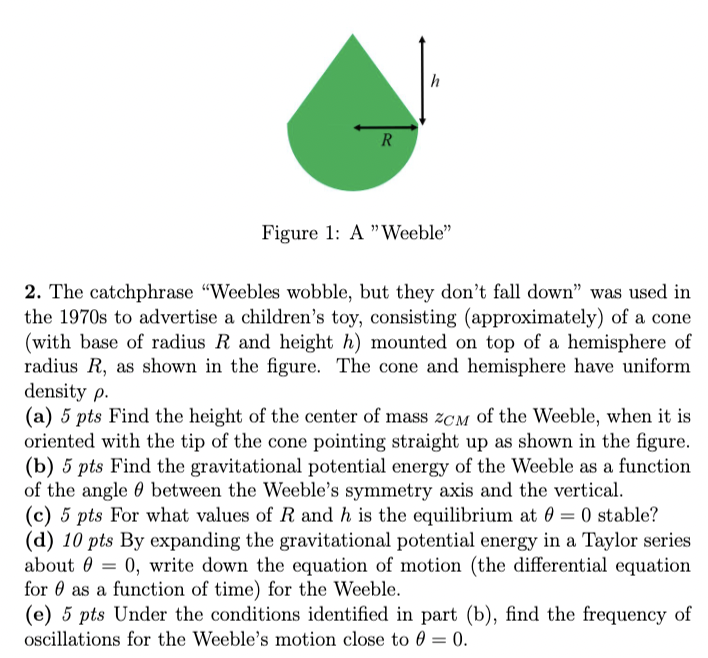 Solved h R Figure 1: A 