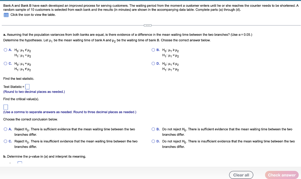 Bank A And Bank B Have Each Developed An Improved 